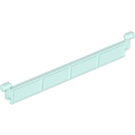 Garage Roller Door Section without Handle Transparent-Hellblau