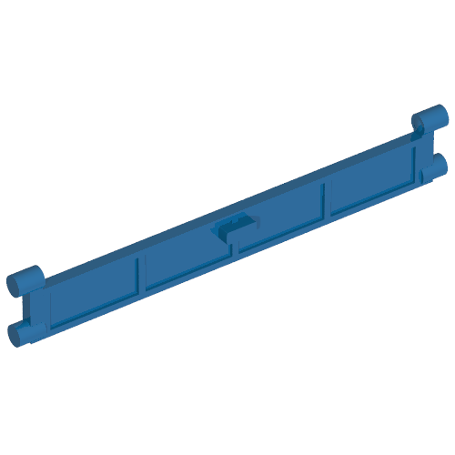 Garage Roller Door Section with Handle Blue