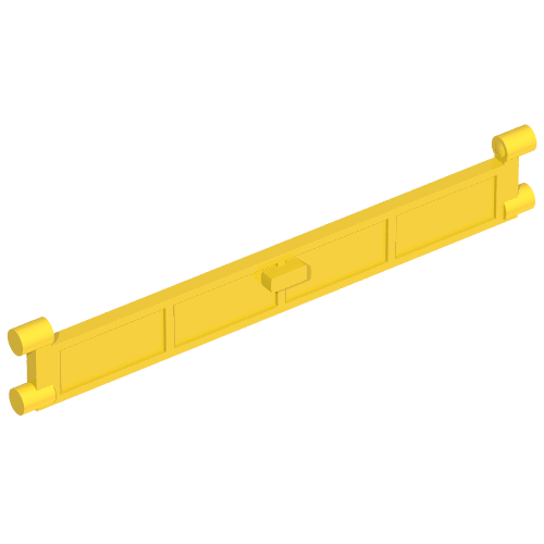 Garage Roller Door Section with Handle Yellow