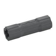 Technic Driving Ring Connector Smooth [2 rounded and 2 flat side walls] Dark Bluish Gray