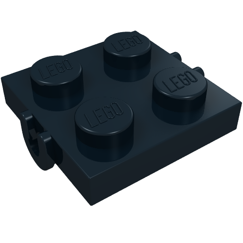 Plate Special 2 × 2 with Small Holes for Metal Axle Schwarz