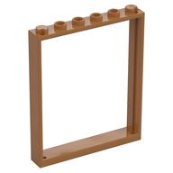 Tür Rahmen 1 × 6 × 6 Mittelnougat