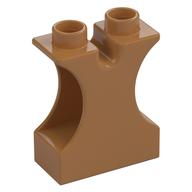 Duplo Brick 1 × 2 × 2 with Side Cutouts and Channel in Top Medium Nougat