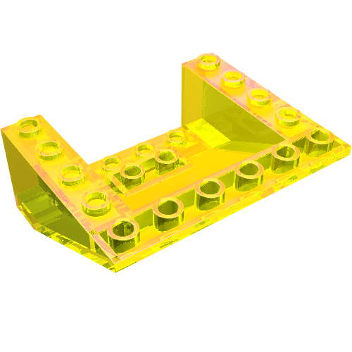 Brick Sloped Inverted 33° 5 × 6 × 2 Trans-Yellow