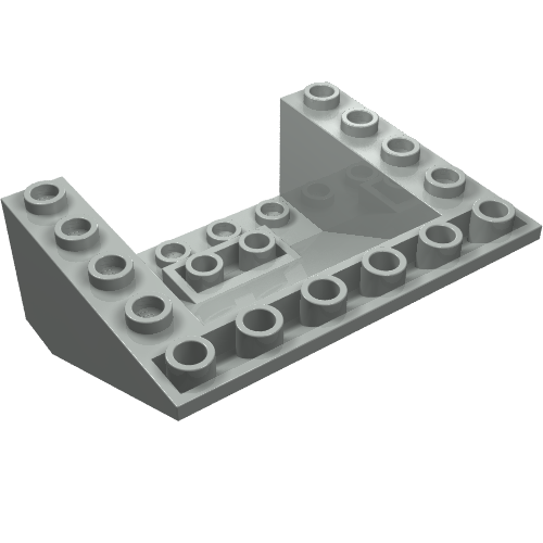 Brick Sloped Inverted 33° 5 × 6 × 2 Light Gray