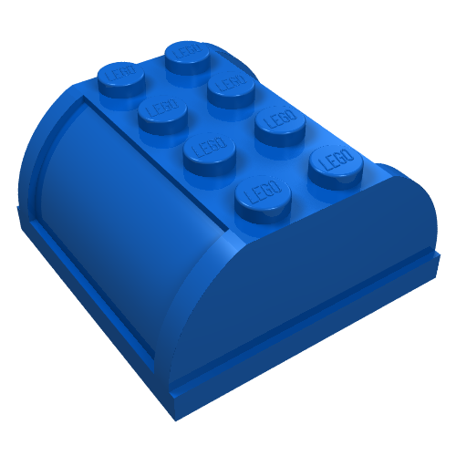 Fabuland Mailbox 4 × 4 × 2 Top Blue