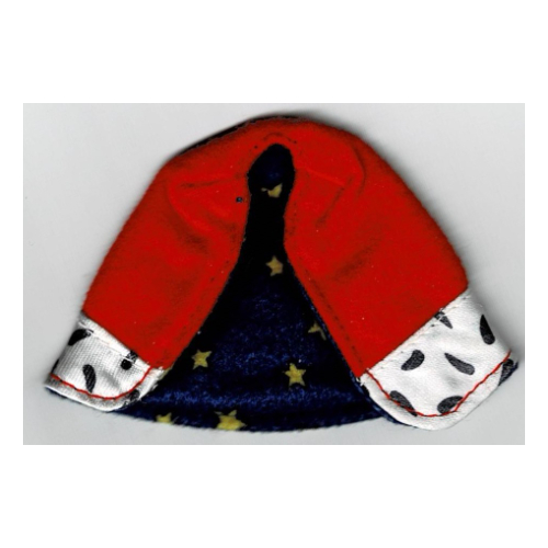 Duplo Cape with Blue Lining with Stars Print Rot