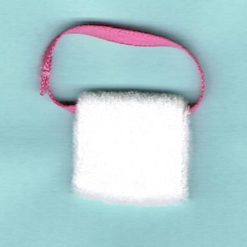 Belville, Handwarmer/Muff with Ribbon Weiß