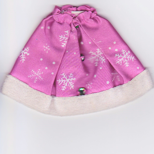 Belville, Skirt, Long With Ice & Snow Print and 3 Jewels Mitteldunkelrosa