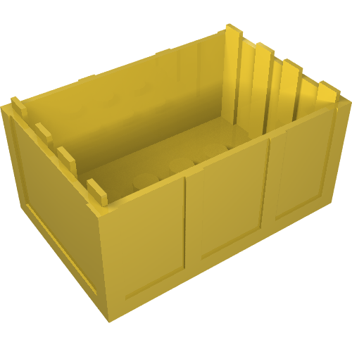 Trunk / Chest Bottom 4 × 6 × 2 1/3 Gelb