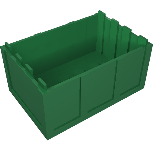 Trunk / Chest Bottom 4 × 6 × 2 1/3 Grün