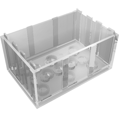 Trunk / Chest Bottom 4 × 6 × 2 1/3 Transparent