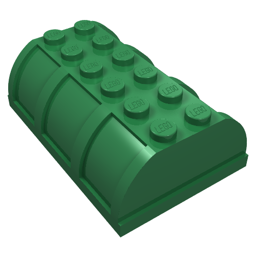 Trunk / Chest Lid 4 × 6 × 1 2/3 Green