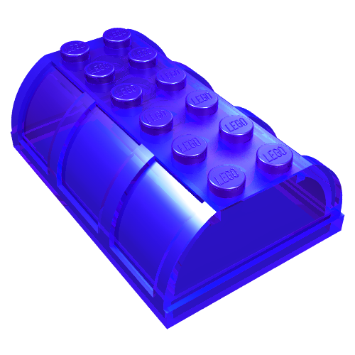 Trunk / Chest Lid 4 × 6 × 1 2/3 Trans-Purple