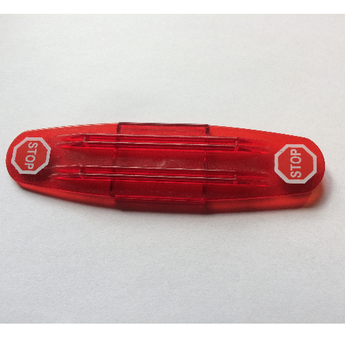Duplo Train Intelligent Train Smart Brick with Stop Sign Print Trans-Red