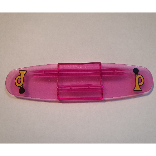 Duplo Train Intelligent Train Smart Tile with Horn Print Trans-Dark Pink
