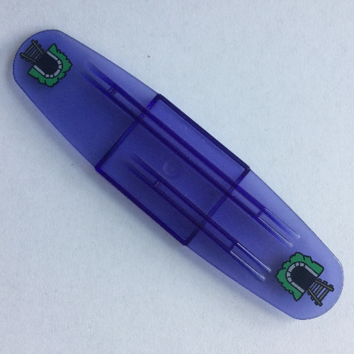 Duplo Train Intelligent Train Smart Tile with Tunnel Print Trans-Purple