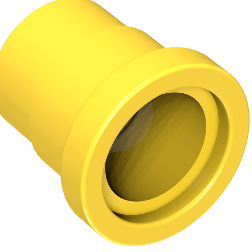 Technic Hub / Handle 1 × 1 Yellow