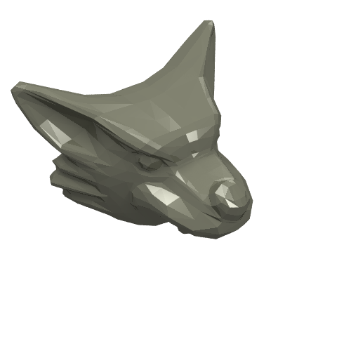 Mask, Werewolf Dunkelgrau
