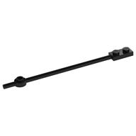 Bar 1 × 12 with 1 × 2 Plate End with Solid Studs and 1 × 1 Round Plate End Black