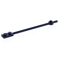 Bar 1 × 12 with 1 × 2 Plate End with Solid Studs and 1 × 1 Round Plate End Dark Blue