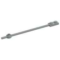 Bar 1 × 12 with 1 × 2 Plate End with Solid Studs and 1 × 1 Round Plate End Light Gray