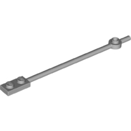 Bar 1 × 12 with 1 × 2 Plate End with Solid Studs and 1 × 1 Round Plate End Light Bluish Gray