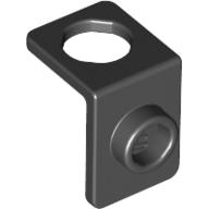 Minifig Neckwear Bracket [One Stud] Black