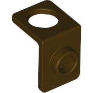 Minifig Neckwear Bracket [One Stud] Dunkelbraun