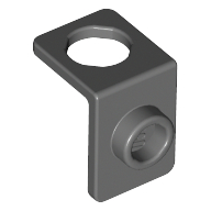 Minifig Neckwear Bracket [One Stud] Dunkelblaugrau