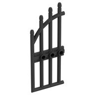 Gate 1 × 4 × 9 Arched with Bars and Three Studs Pearl Titanium