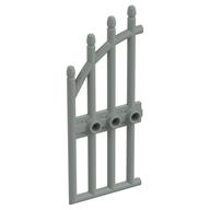 Gate 1 × 4 × 9 Arched with Bars and Three Studs Hellgrau