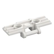 Technic Link Tread Wide with Two Pin Holes, Soft Plastic White