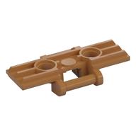 Technic Link Tread Wide with Two Pin Holes, Soft Plastic Medium Nougat