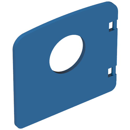 Duplo Door / Window with Porthole Blue
