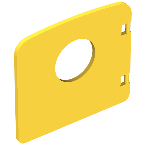 Duplo Door / Window with Porthole Gelb