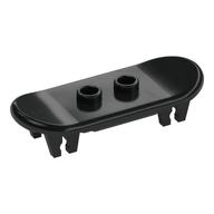 Sports Skateboard with Trolley Wheel Holders Schwarz