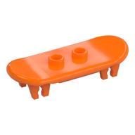 Sports Skateboard with Trolley Wheel Holders Orange