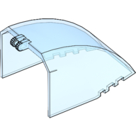 Windscreen 8 × 6 × 4 Canopy with Hinge Trans-Medium Blue