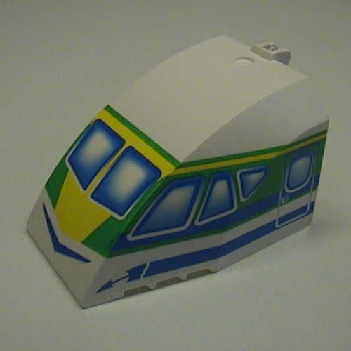 Windscreen 8 × 6 × 4 Canopy with Hinge and Airliner Cockpit Blue/Green Print White