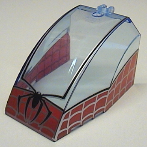 Windscreen 8 × 6 × 4 Canopy with Hinge and Spider-Man Print Trans-Medium Blue