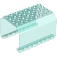 Aircraft Fuselage Angular Top 6 × 8 × 4 Transparent-Hellblau