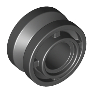 Rad 11 × 8 mit Mitte Rille Schwarz