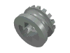 Technic Bush 1/2 Toothed Type II [X Opening]