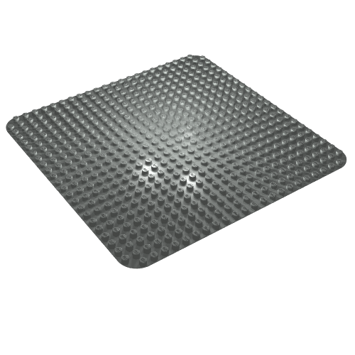 Duplo Baseplate 24 × 24 Light Gray