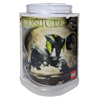 Packaging, Canister / Display Box, Bionicle with set 8561-1 Print (Sticker) Trans-Clear