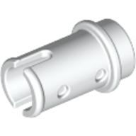 Technic Pin 1/2 without Friction Ridges Weiß