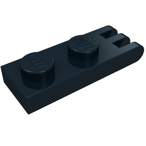 Hinge Plate 1 × 2 with 3 Fingers [Solid Studs]