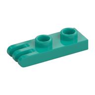 Hinge Plate 1 × 2 with 3 Fingers [Hollow Studs] Dunkeltürkis