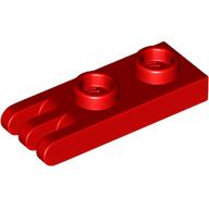Hinge Plate 1 × 2 with 3 Fingers [Hollow Studs] Red